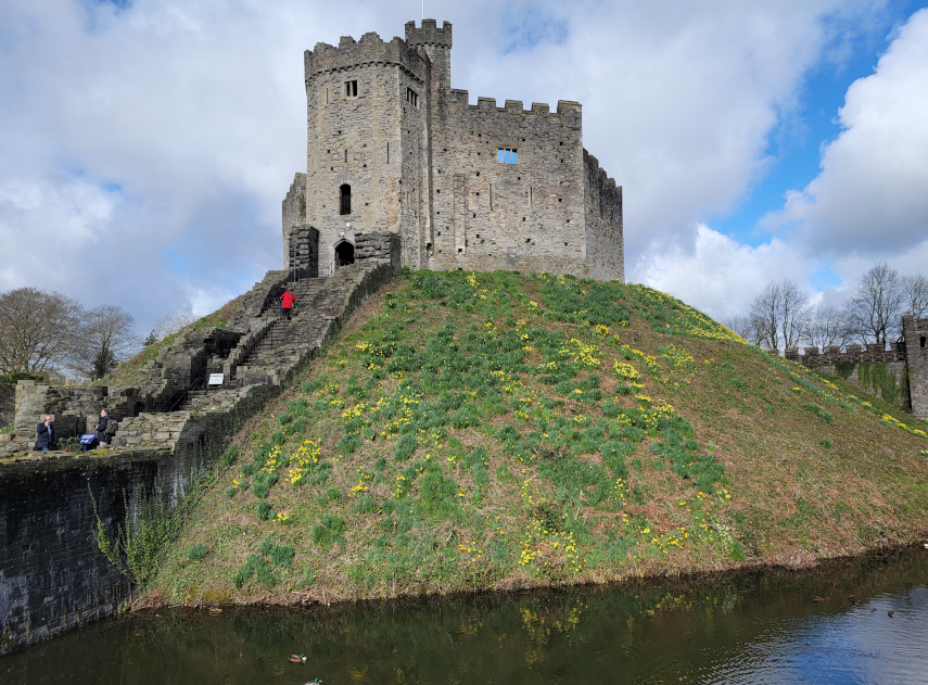 The Norman Keep, Cardiff Castle, Cardiff, Glamorgan, Wales