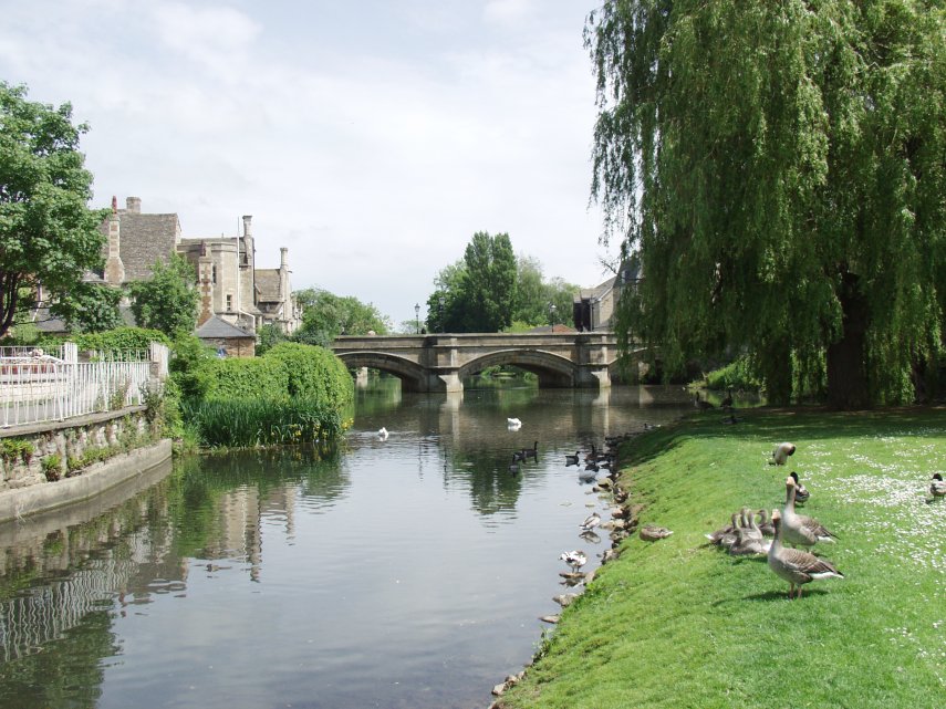 The River Welland, Stamford, Lincolnshire, England, Great Britain