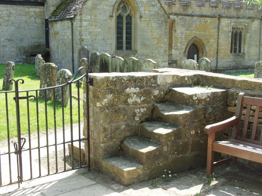 Steps, St. Eadburgha's Church, Broadway, Worcestershire, England, Great Britain