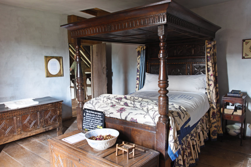 A Bedroom, Brockhampton, Herefordshire, England, Great Britain