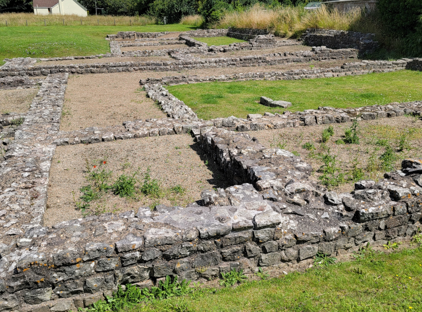 Roman Villa Foundations, Caerwent, Monmouthshire