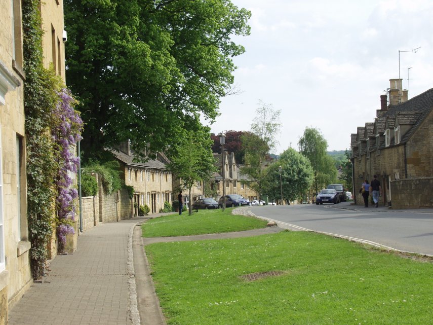 Northern end of High Street, Chipping Campden, Gloucestershire, England, Great Britain