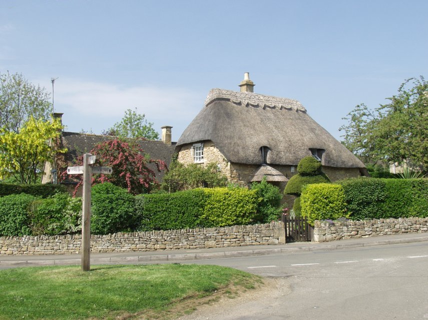 A Thatched Cottage, Hoo Lane, Chipping Campden, Gloucestershire, England, Great Britain