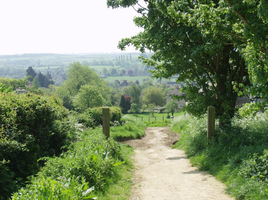 The path up Dovers Hill, Chipping Campden, Gloucestershire, England, Great Britain