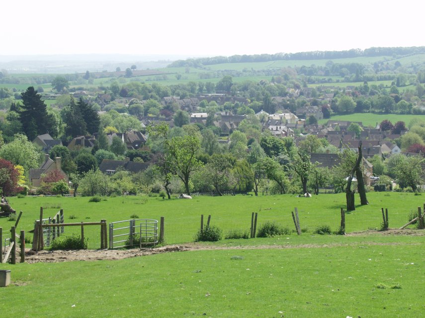 Part of Chipping Campden from Dovers Hill, Chipping Campden, Gloucestershire, England, Great Britain