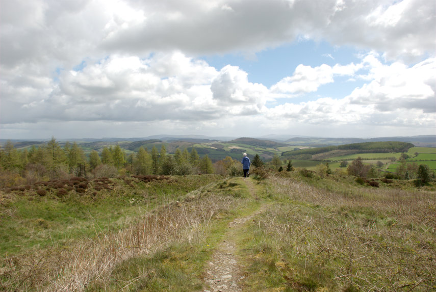 View from the Fort, Bury Ditches, Clun, Shropshire, England