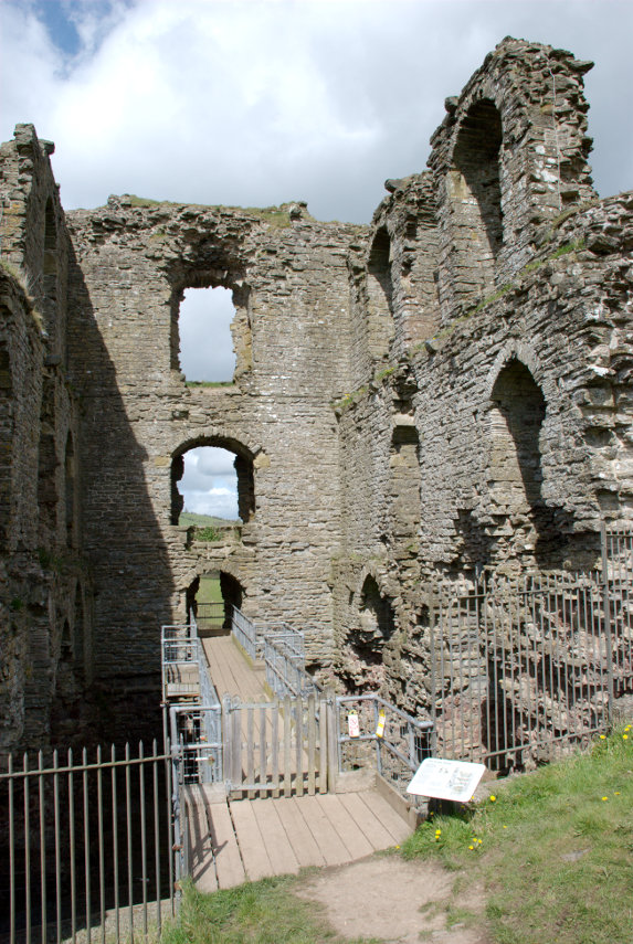 View of the Keep, Clun Castle, Clun, Shropshire, England