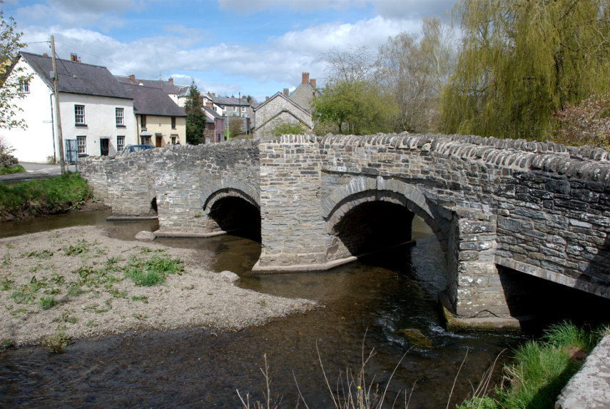 Clun Bridge, Clun, Shropshire, Great Britain