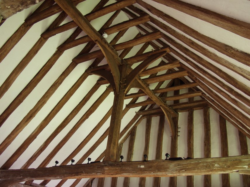 The Market Hall Roof, Guildhall, Hadleigh, Suffolk, England, Great Britain