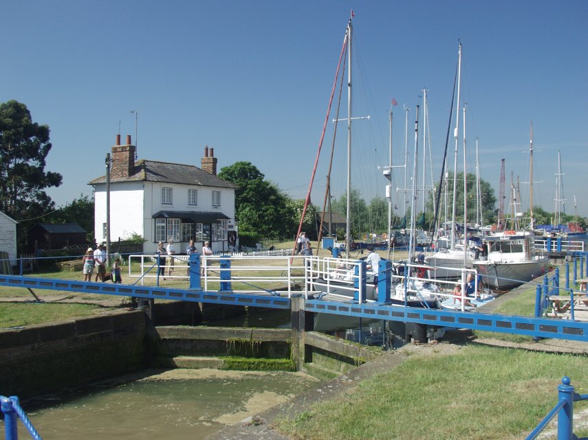 The Lock Keeper's Cottage, Heybridge Basin, Maldon, Essex, England, Great Britain