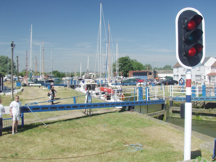 The Canal Lock, Heybridge Basin, Maldon, Essex, England, Great Britain