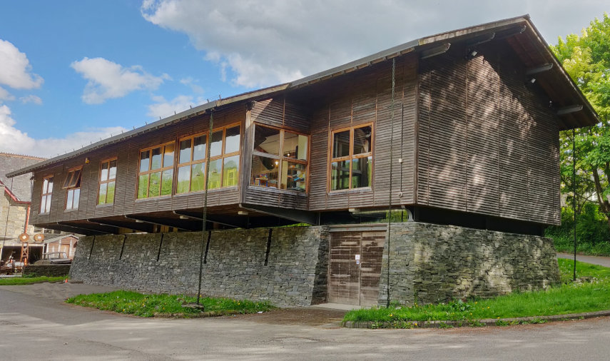 Offa's Dyke Centre exterior, Knighton, Radnorshire, Great Britain