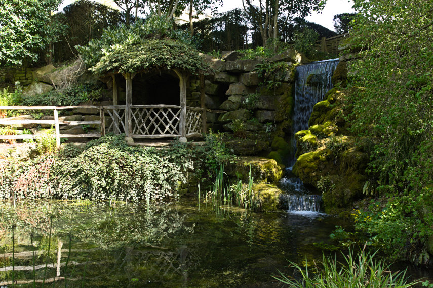 The Sunken Garden, Hampton Court Castle, Herefordshire, England, Great Britain