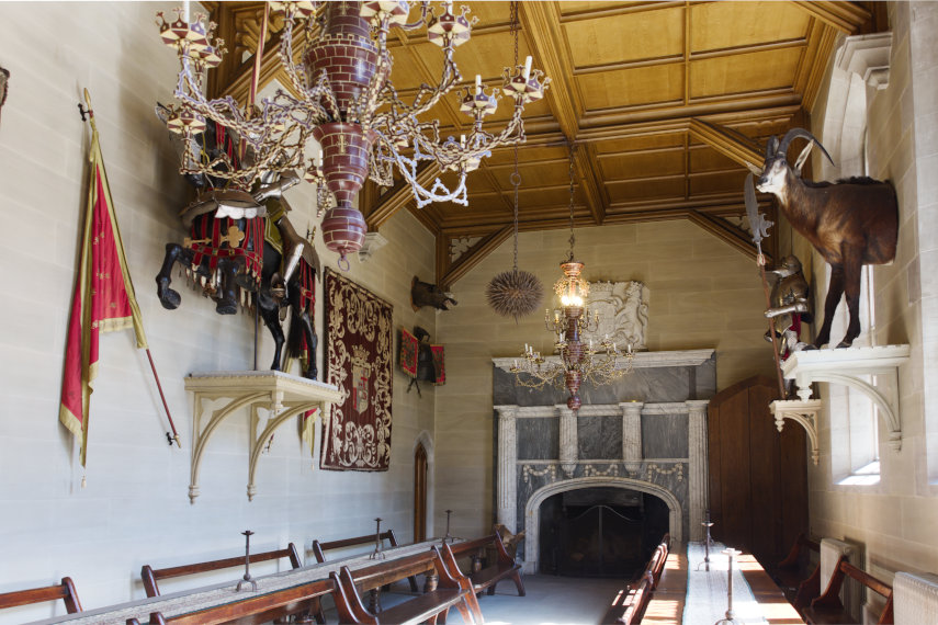 The Coningsby Hall, Hampton Court Castle, Herefordshire, England, Great Britain