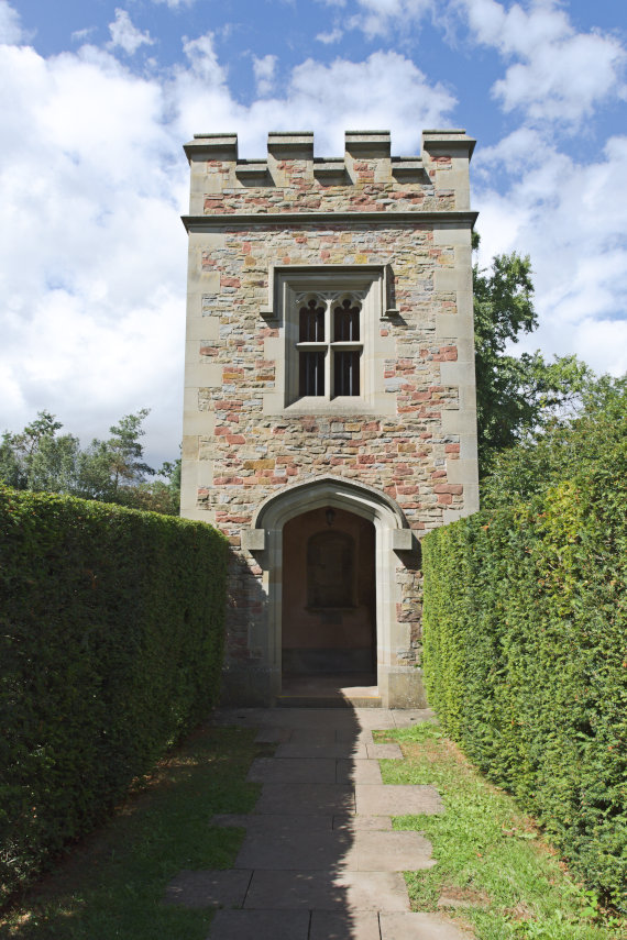 The Gothic Tower, Hampton Court Castle, Herefordshire, England, Great Britain