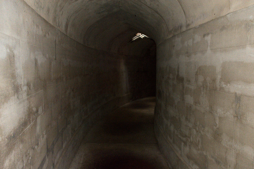 The Gothic Tower Tunnel, Hampton Court Castle, Herefordshire, England, Great Britain