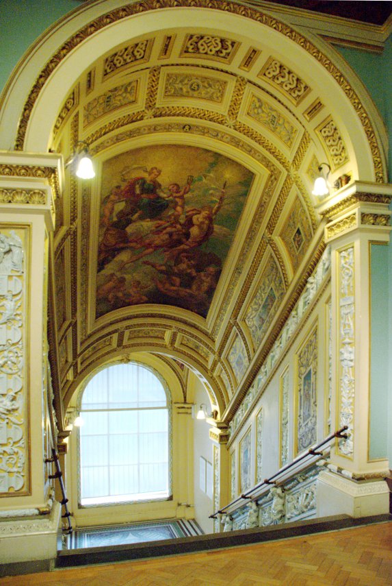 The Ceramics Staircase, Victoria & Albert Museum, South Kensington, London, England, Great Britain