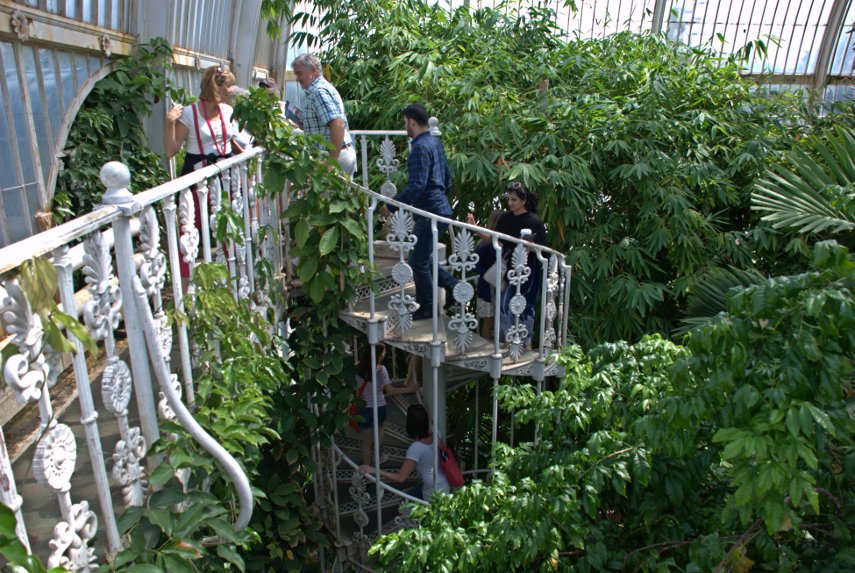 Spiral Stairway, Palm House, Kew Gardens, London, England, Great Britain