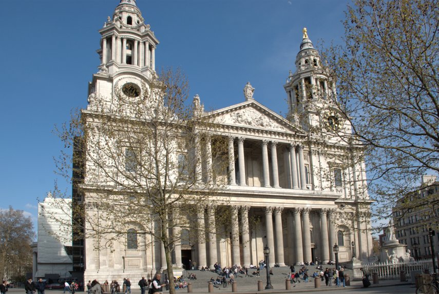 The West End, St. Pauls Cathedral, London, England, Great Britain