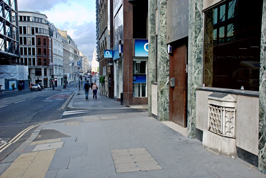 Cannon Street and the London Stone, London, England, Great Britain