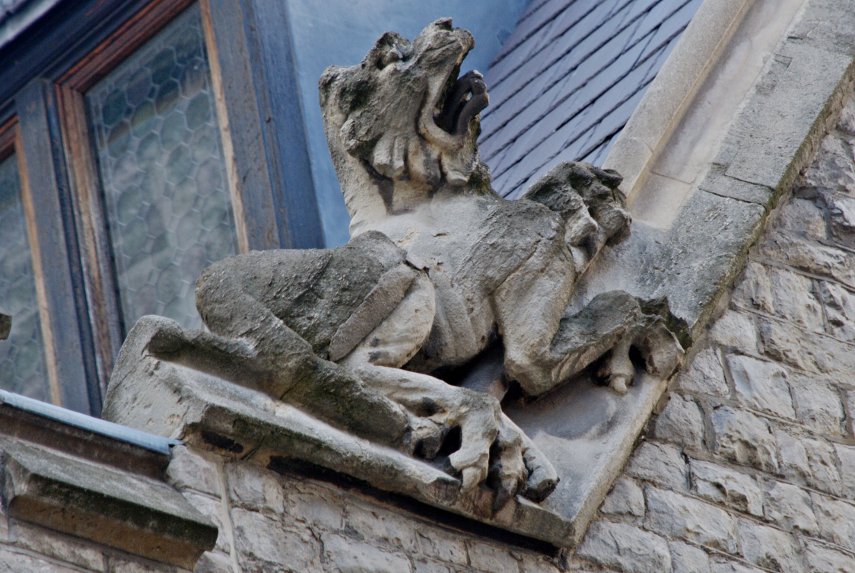 A grotesque animal, Guildhall, London, England, Great Britain