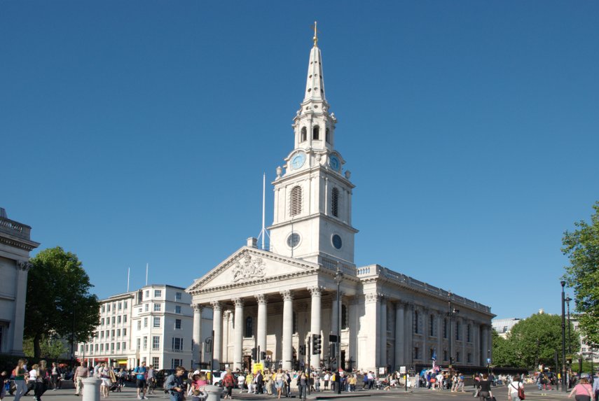 The church of St. Martin-in-the-Fields, Strand, London, England, Great Britain