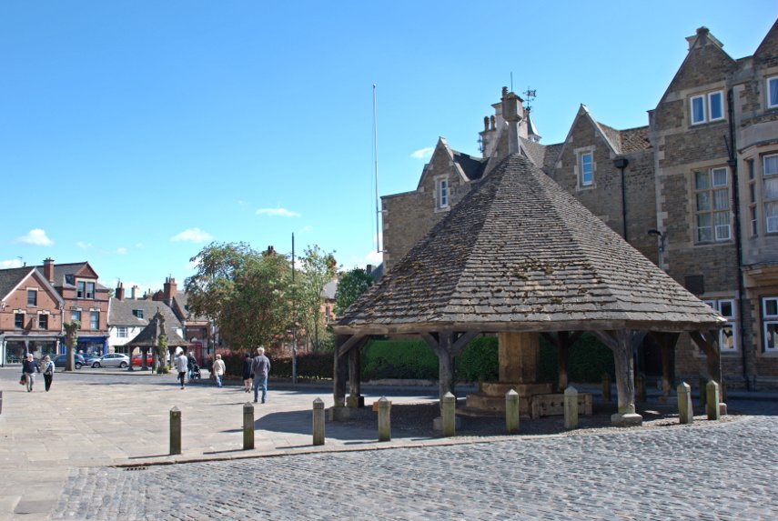 The Buttercross, Old Pump and Market Place, Oakham, Rutland.