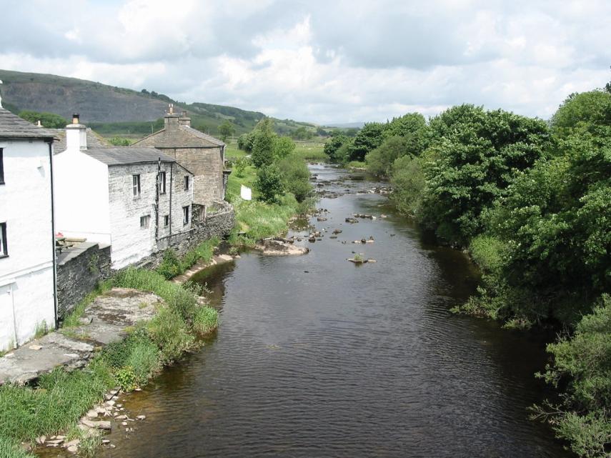 The River Ribble from Helwith Bridge, Yorkshire, England, Great Britain