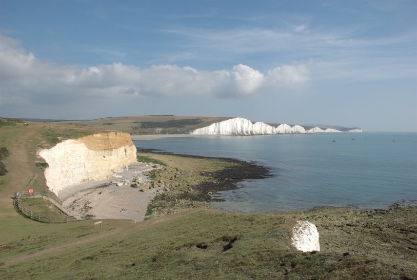 The View from Seaford Head, South Downs, Sussex, England, Great Britain