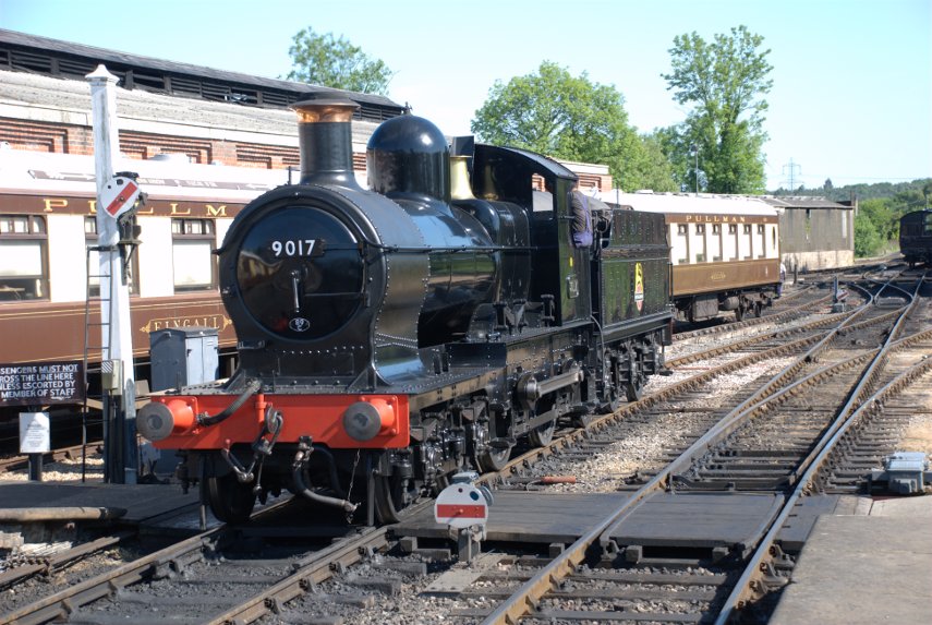 Locomotive 9017, Bluebell Line, Sheffield Park, Sussex, England, Great Britain