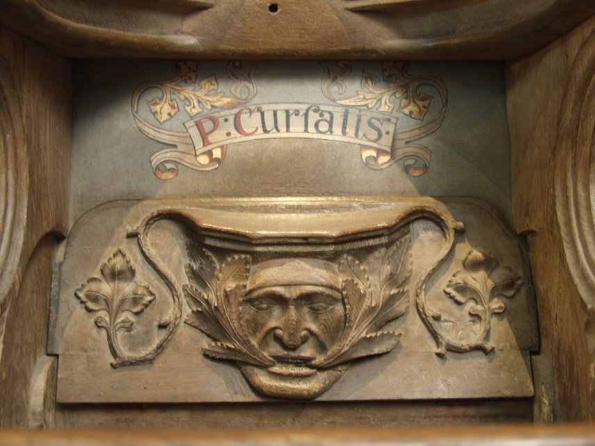 A Medieval Carved Misericord, St. David's Cathedral, St. David's, Pembrokeshire, Wales, Great Britain