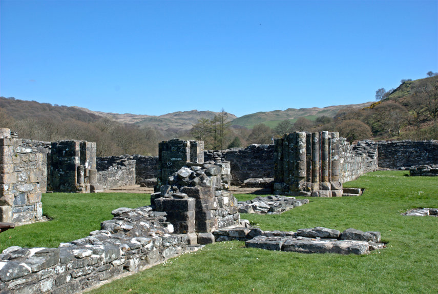 View of the Nave and North Transept, Strata Florida Abbey, Ceredigion, Wales