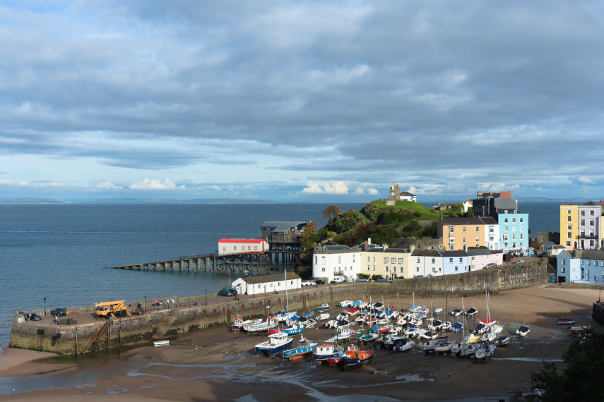 The Harbour, Tenby, Pembrokeshire, Wales, Great Britain