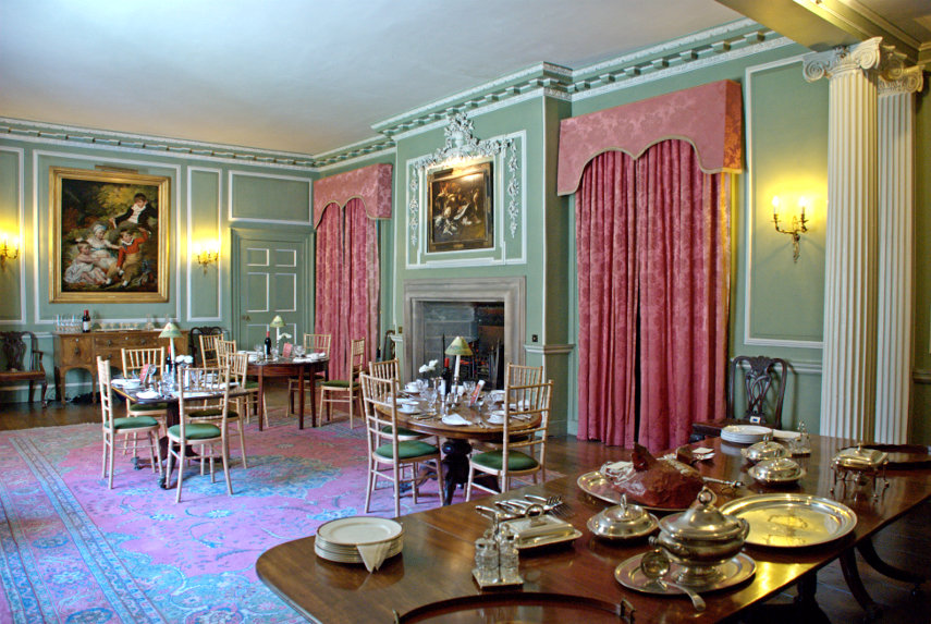 The Dining Room, Croft Castle, Yarpole, Herefordshire, England, Great Britain