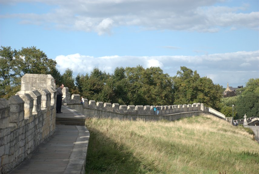 The Undulation City Wall, York, Yorkshire, England, Great Britain