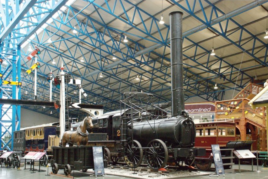 The 1829 Locomotive Agenoria, National Railway Museum, York, Yorkshire, England, Great Britain