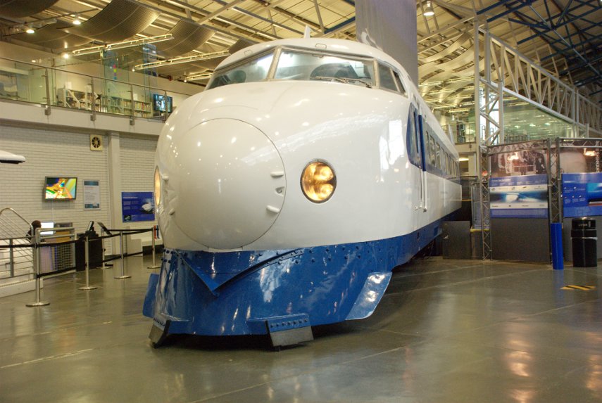 The Japanese Bullet Train, National Railway Museum, York, Yorkshire, England, Great Britain