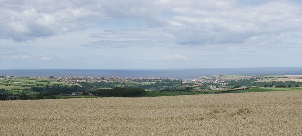 Panoramic view of Whitby, Yorkshire, England